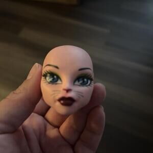 Create-A-Monster High CAM Cat Girl Starter Pack Pink Head Only Replacement